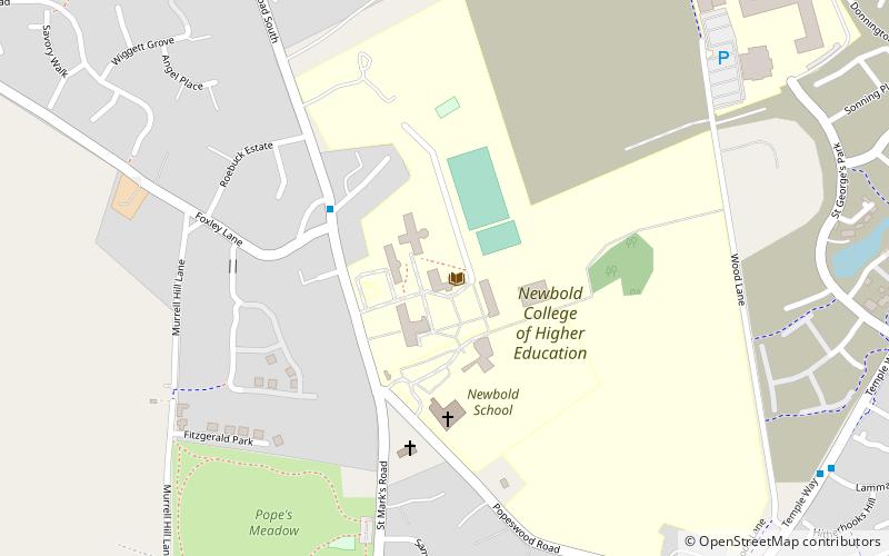 Newbold College of Higher Education location map