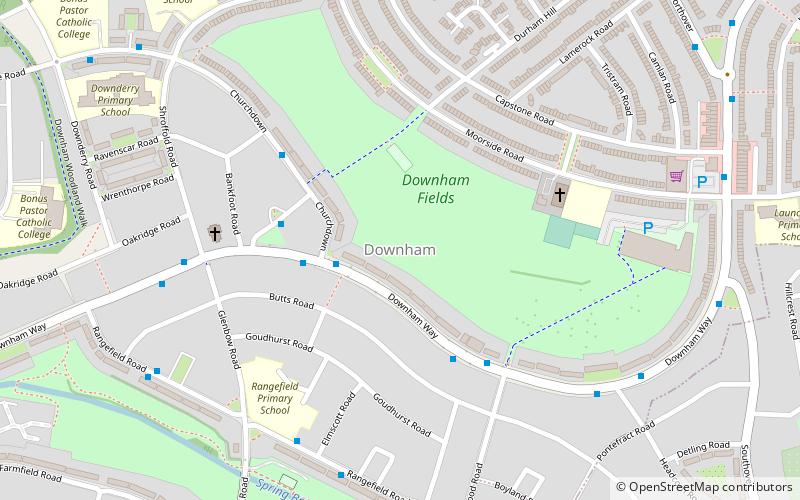 Downham location map