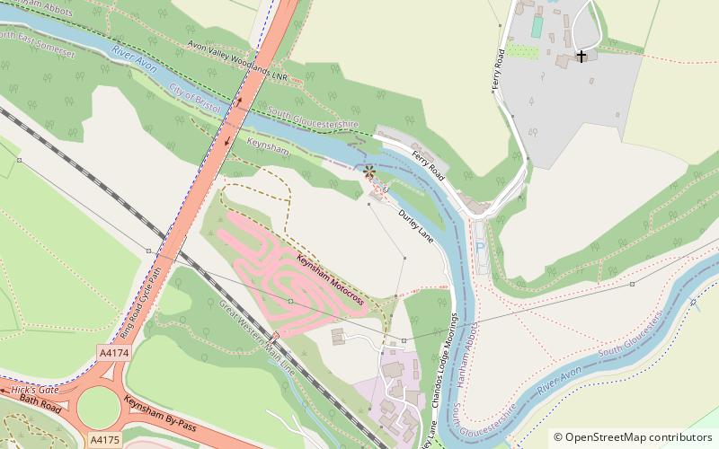 Hanham Lock location map