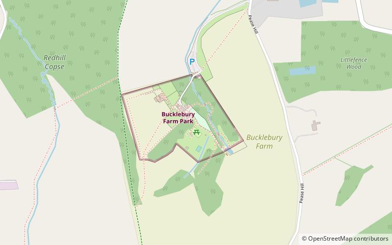 Bucklebury Farm Park location map