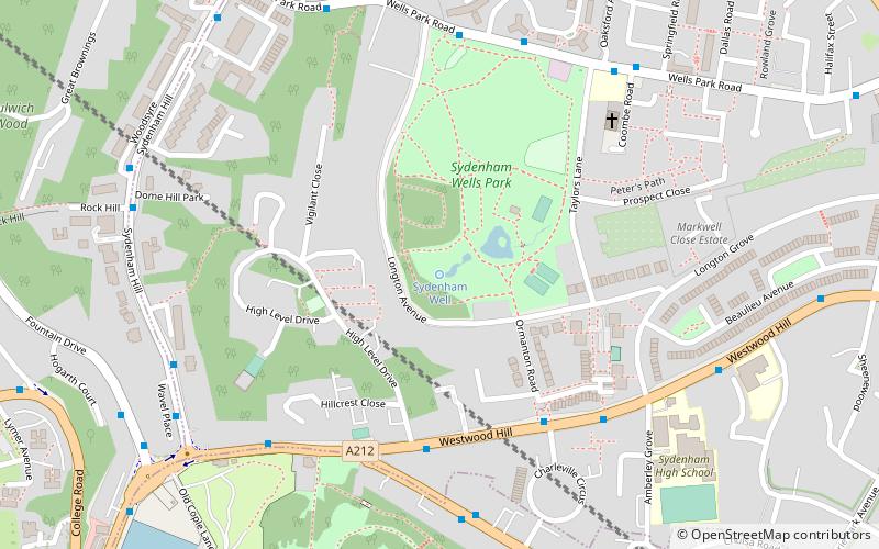 Sydenham Wells Park location map