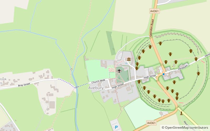 Avebury Manor location map