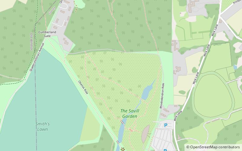 Savill Garden location map