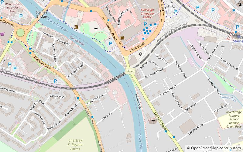 Staines Railway Bridge location map