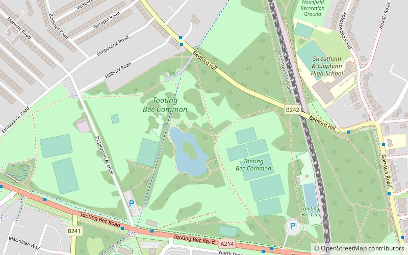 Tooting Commons location map