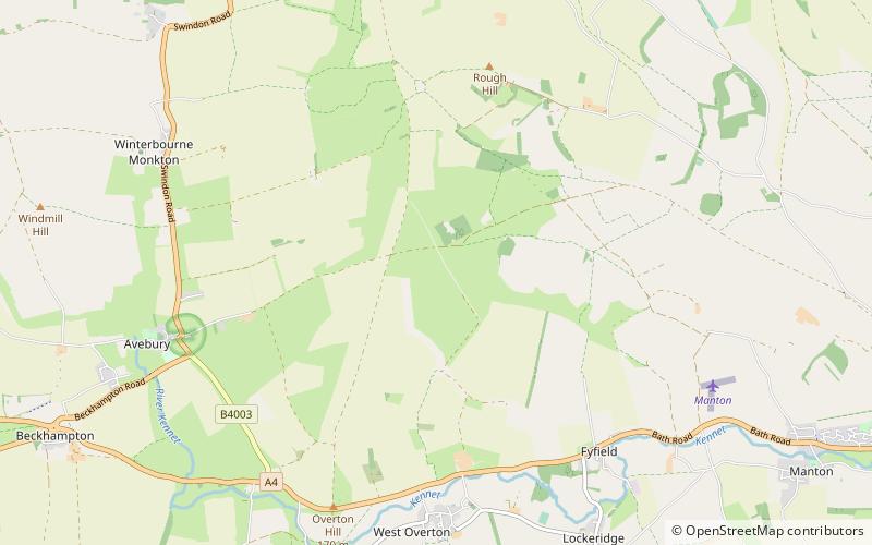 Overton Down location map