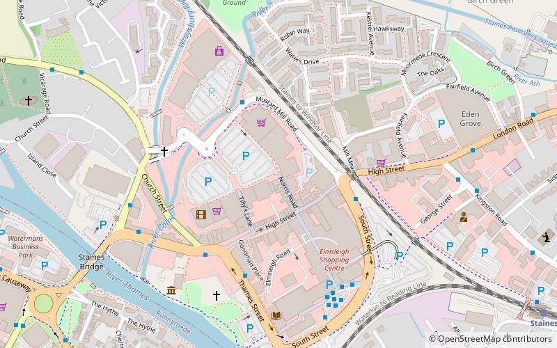 continuum staines upon thames location map