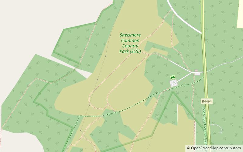 Snelsmore Common location map