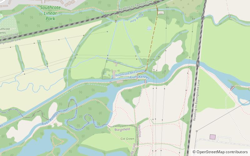 Southcote Lock location map