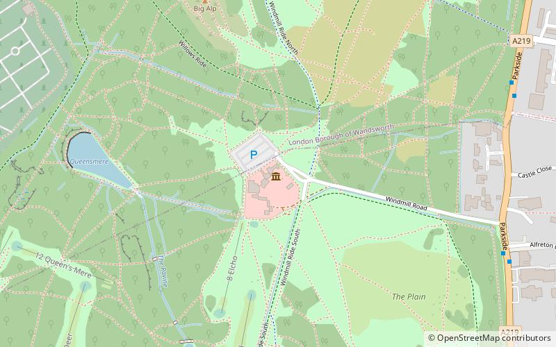 Wimbledon Windmill location map