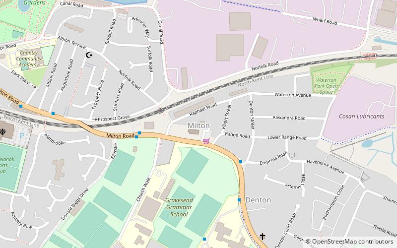 Milton-next-Gravesend location map
