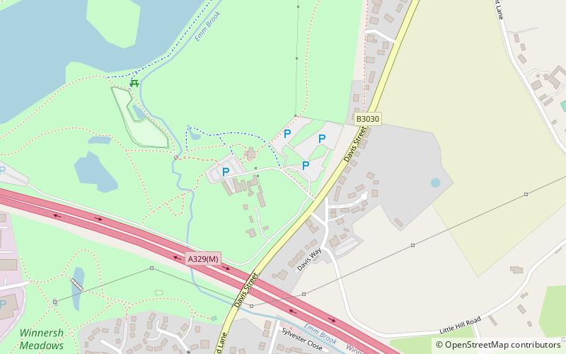 dinton pastures country park location map