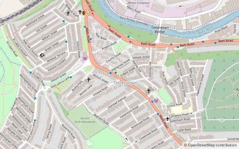 Totterdown Methodist Church location map