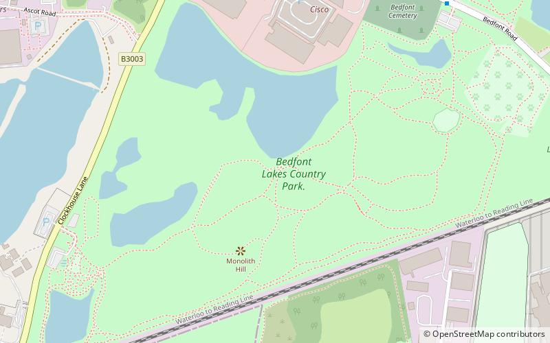 Bedfont Lakes Country Park location map