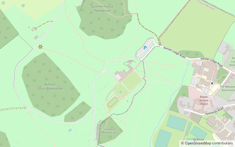 Ashton Court Estate location map