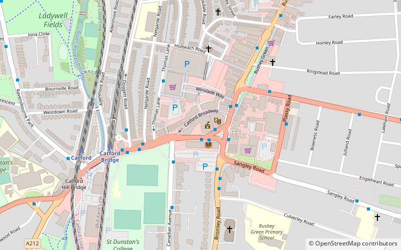 Lewisham Town Hall location map