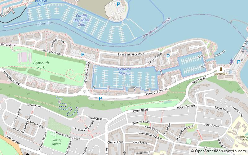 Penarth Marina location map