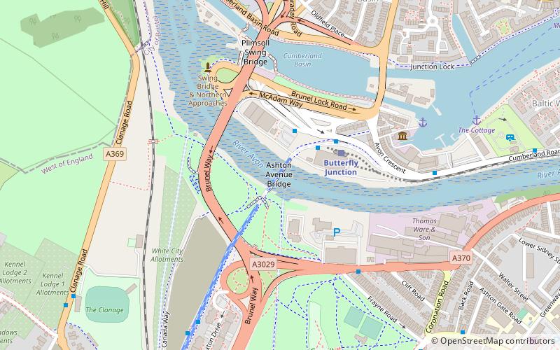 Ashton Avenue Bridge location map