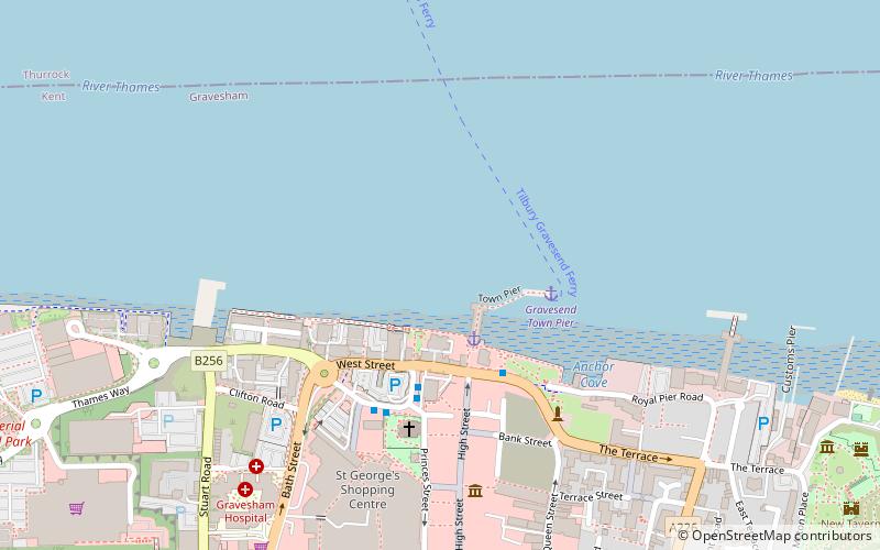 saxon shore way gravesend location map