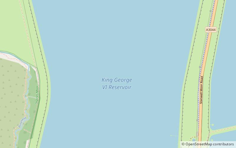 King George VI Reservoir location map