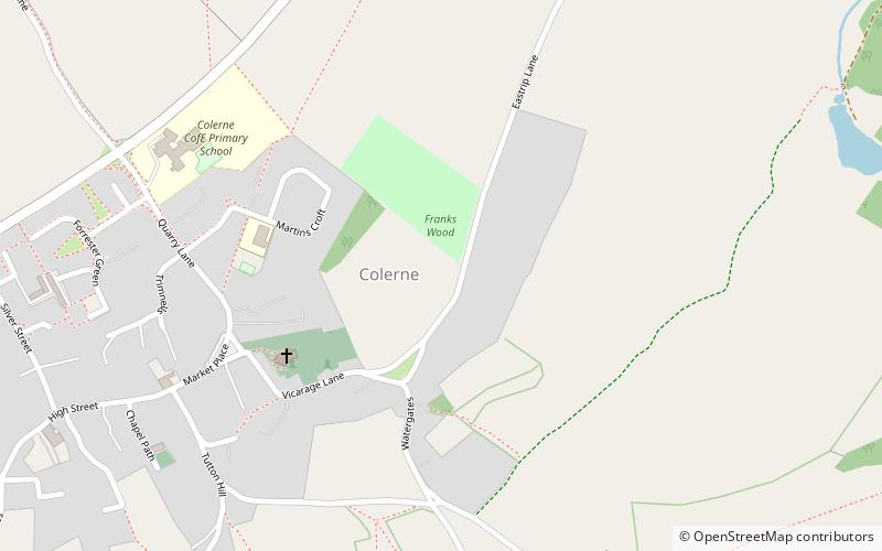 franks wood colerne location map