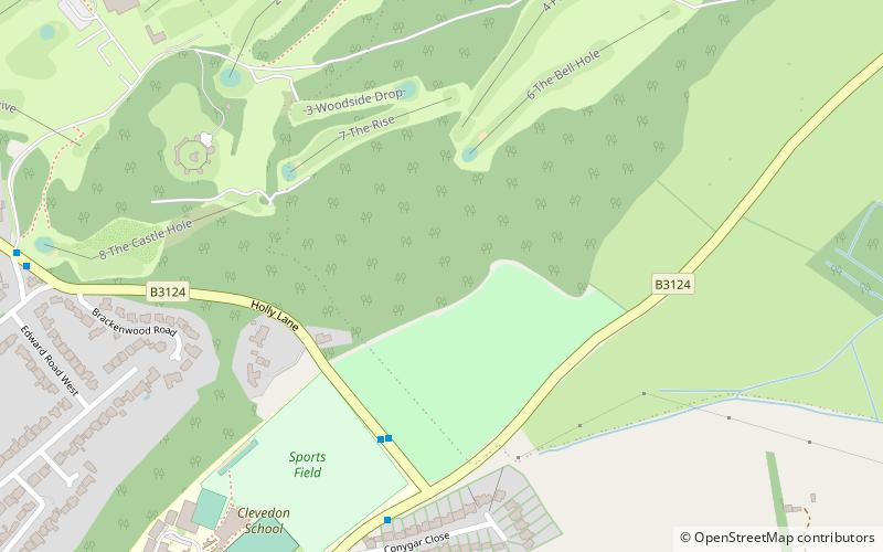 Holly Lane SSSI location map