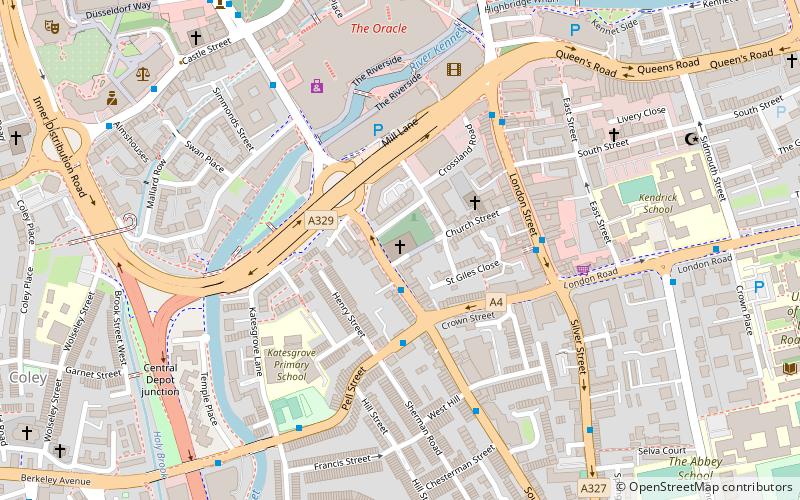 St Giles' Church location map