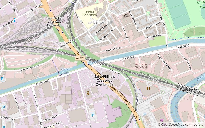 Bristol Feeder Canal location map