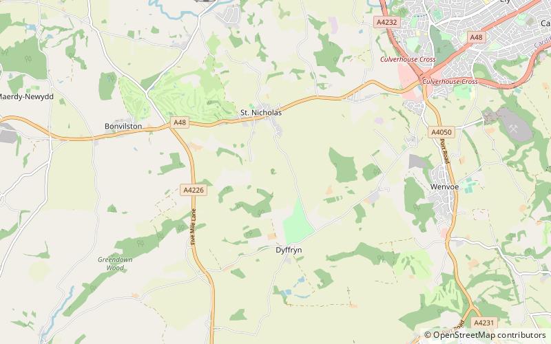 Tinkinswood location map