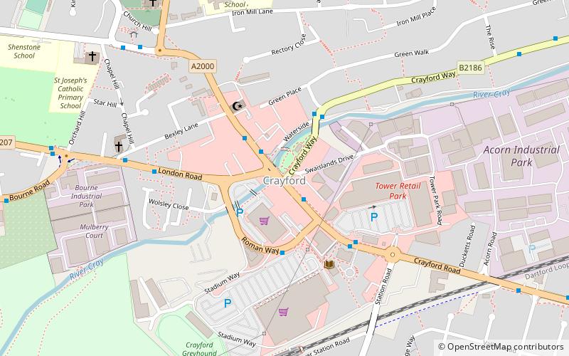 Crayford location map