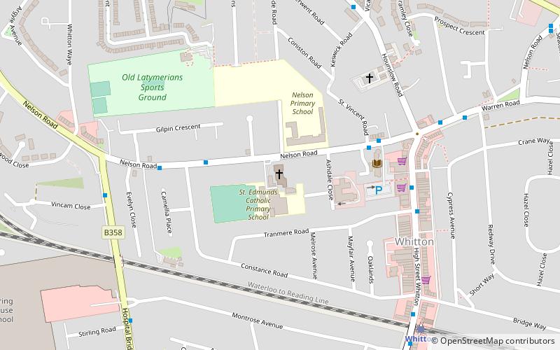 st edmund of canterbury feltham location map