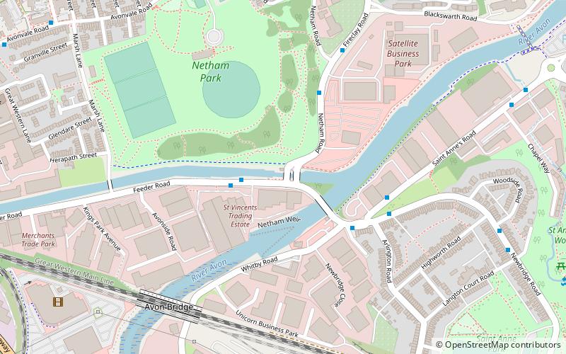 Netham Lock location map