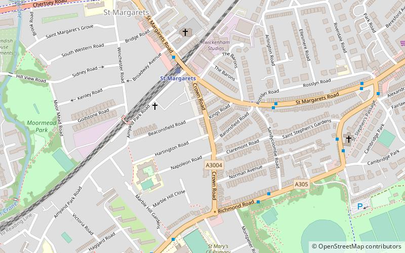 church of st margaret of scotland feltham location map