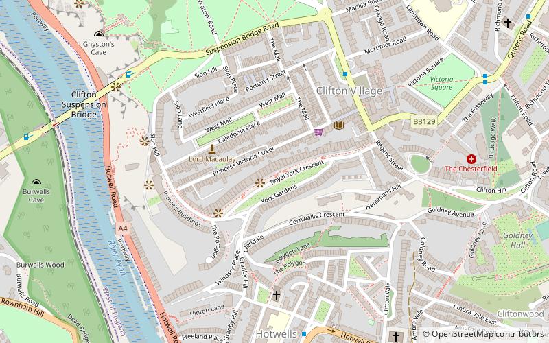 Royal York Crescent location map
