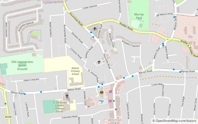 whitton baptist church feltham location map