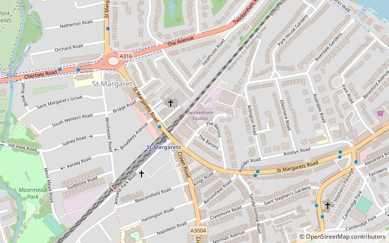 Twickenham Film Studios location map