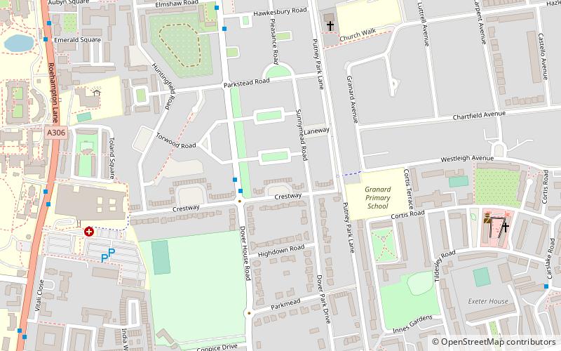 Roehampton location map