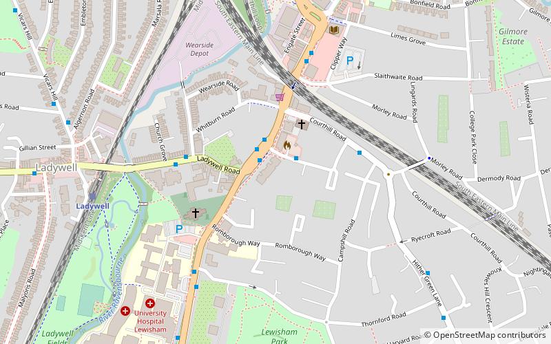 Ladywell Leisure Centre location map