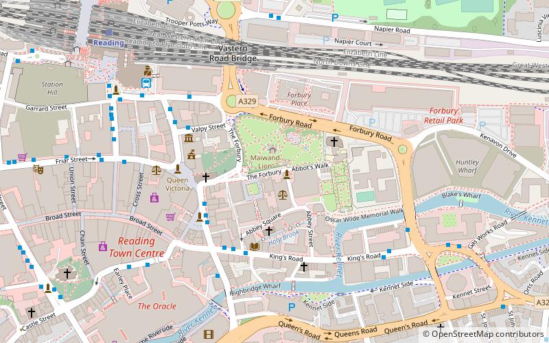 Forbury Gardens location map