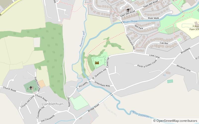 St Quintins Castle location map