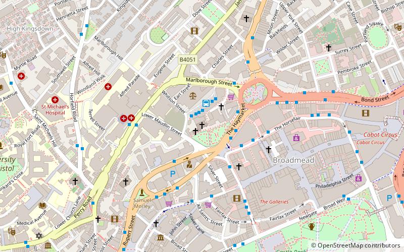 St James' Priory location map