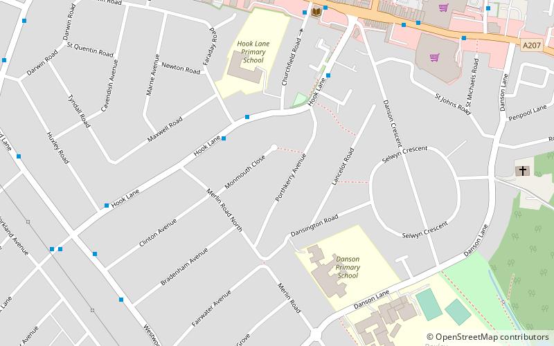 Welling location map