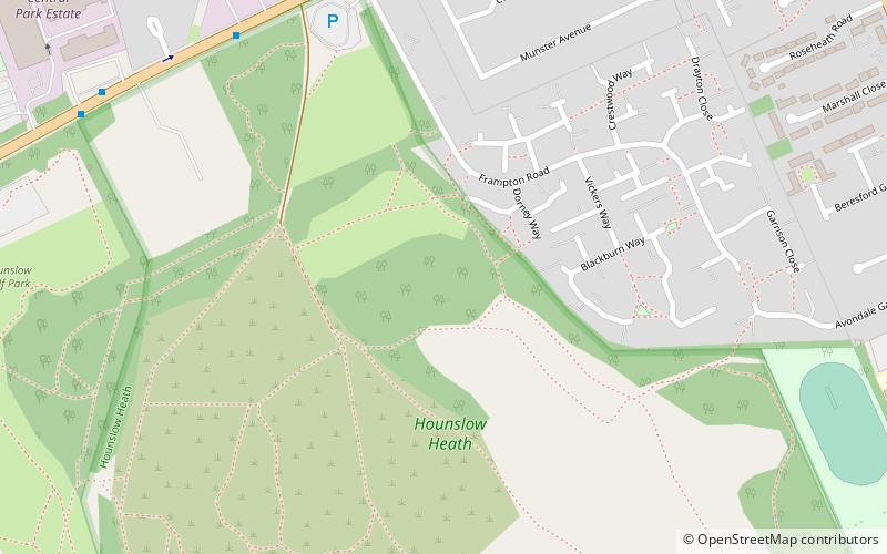 Hounslow Heath Golf Centre location map