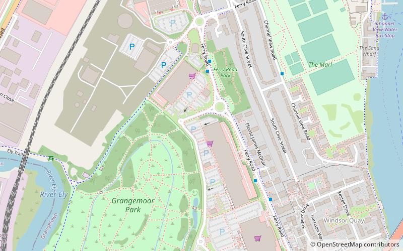 Cardiff Bay Retail Park location map