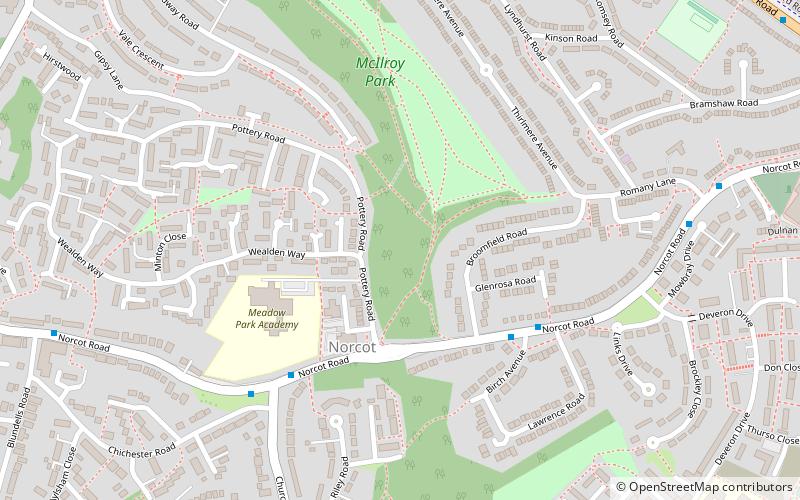 Round Copse location map