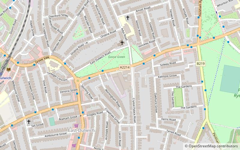 Dulwich Public Baths location map