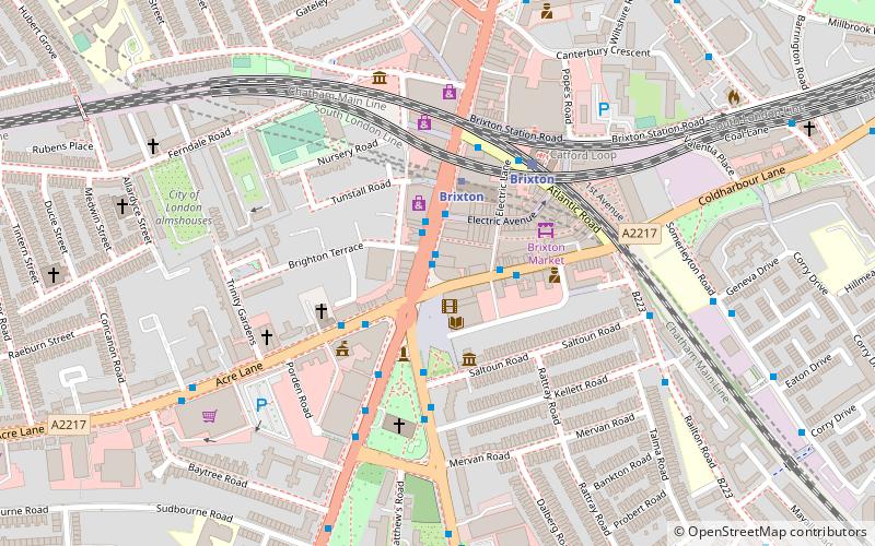 Lambeth Town Hall location map