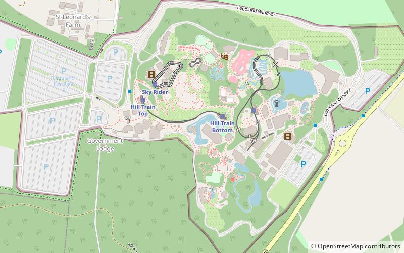 windsor safari park slough location map