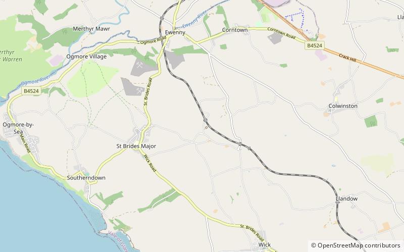 coed y bwl southerndown location map