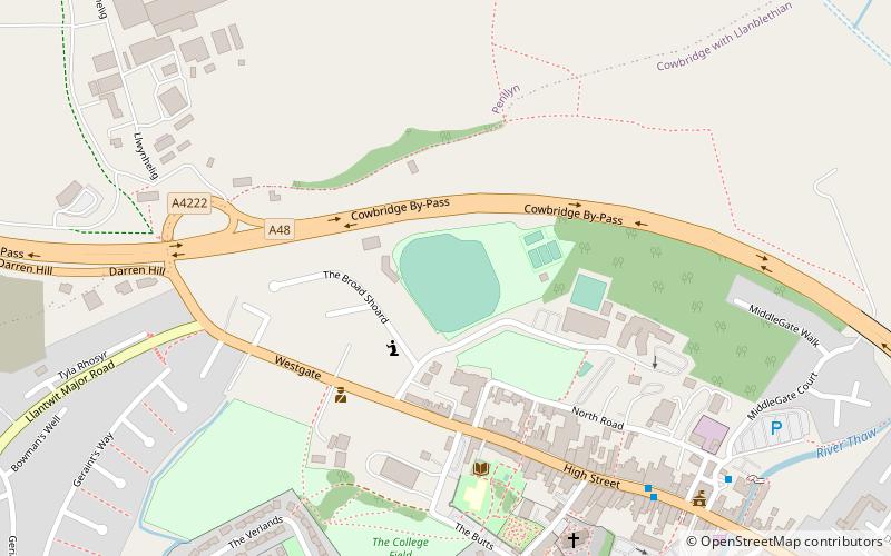 Cowbridge Cricket Ground location map